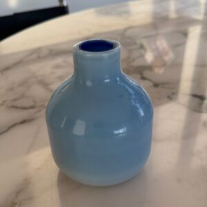West Elm Sky Blue Ceramic Vase